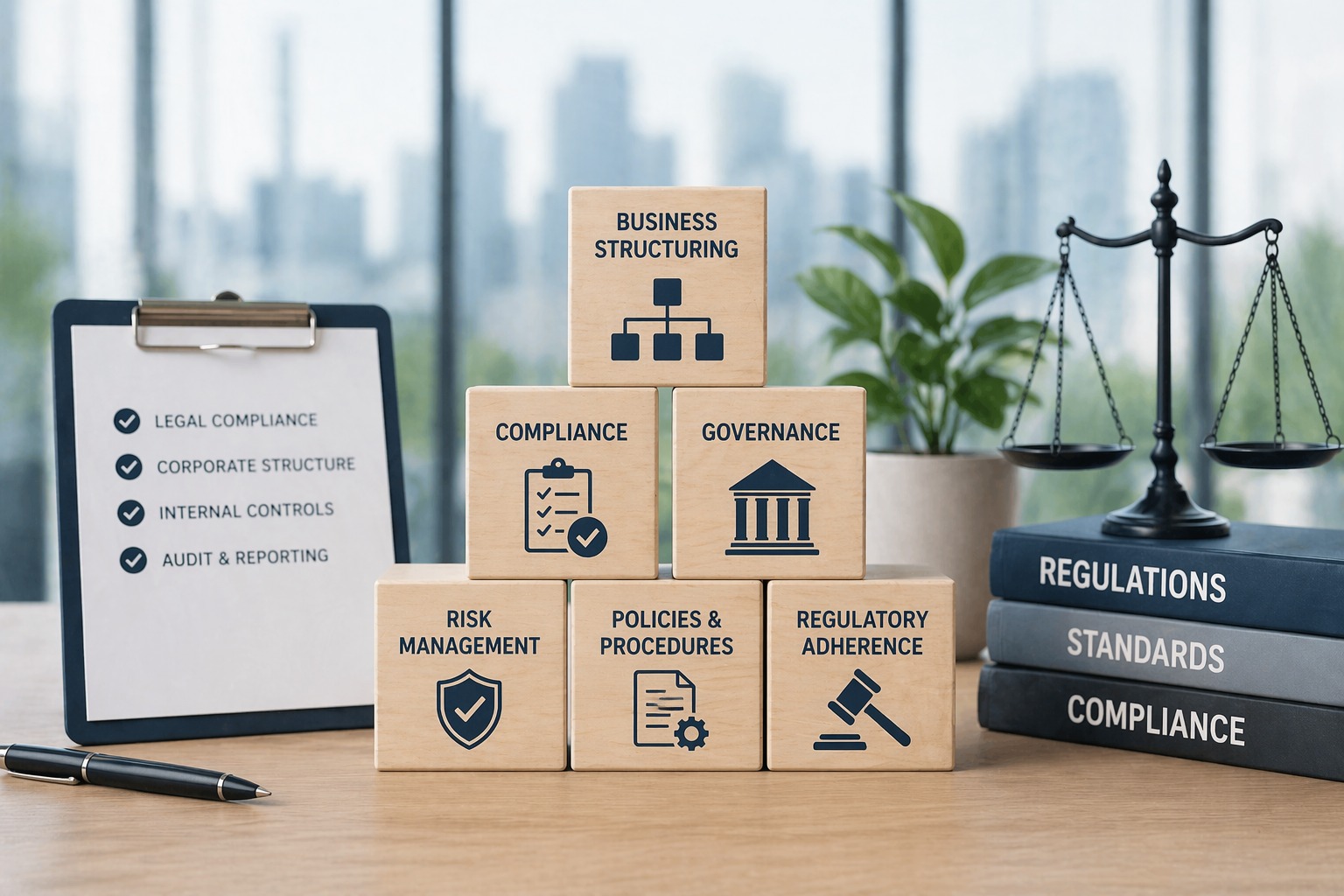 Business structuring and compliance support