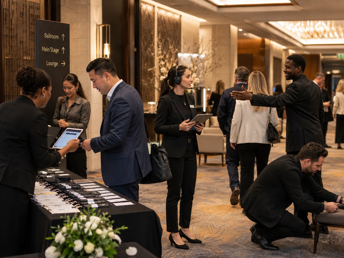 On-site event operations support team